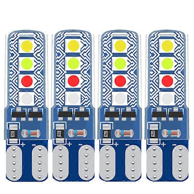 4PCS T10 W5W LED Strobe Lights for Car Flashing 194 168 158 Car Interior Dome Reading Side Marker Light Indicator Auto Lamp 12V