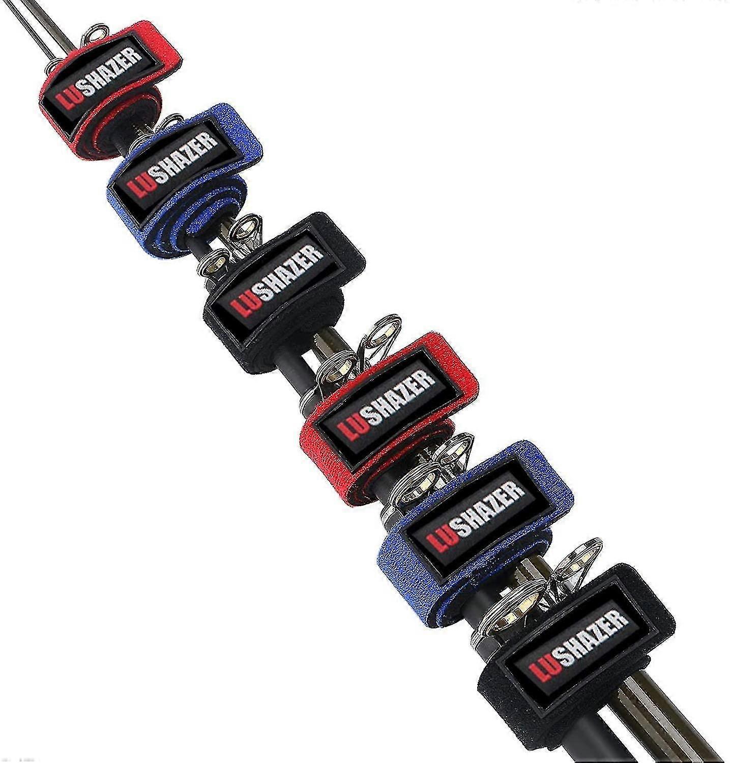 Onkivavat vyö joustavat vavan hihnat kalastusvälineet siteet kaapelivavan pidikkeet, jotka sopivat valuvapoihin, kehruuvapoihin ja perhovapoihin (5 väriä, 10 kpl)