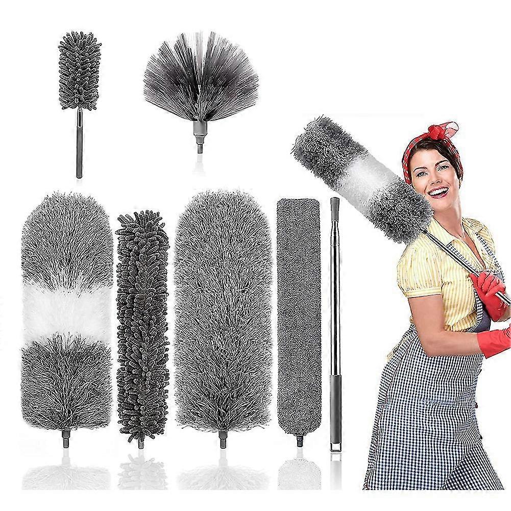 Feather Duster,microfiber Duster Kit With Extension Pole,for Cleaning
