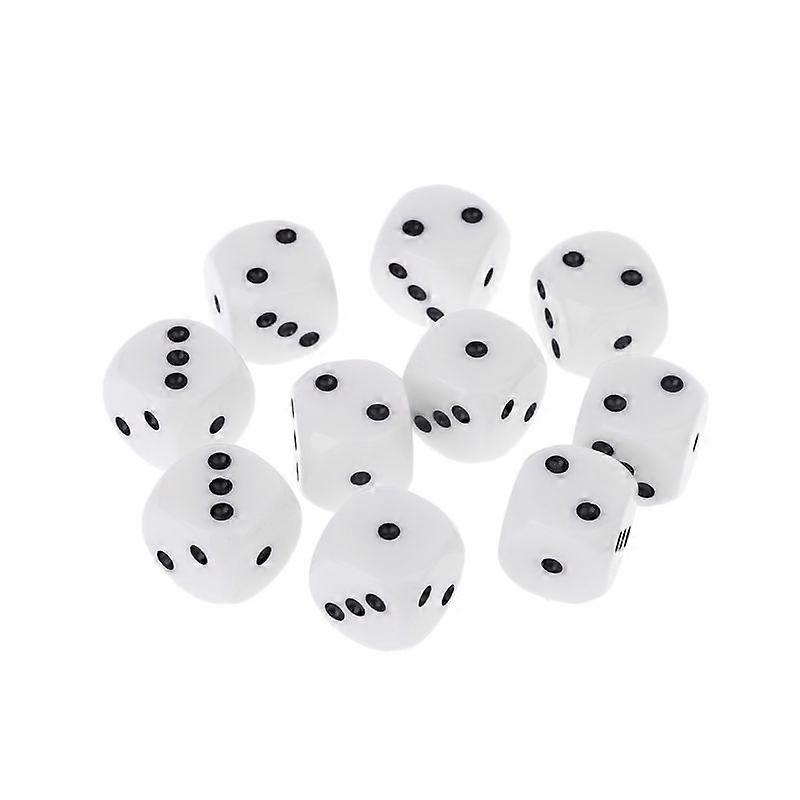 10 stuks 16mm D3 zeszijdige dobbelstenen kralen voor Dungeons & Dragon D & D RPG Poly Desktop F