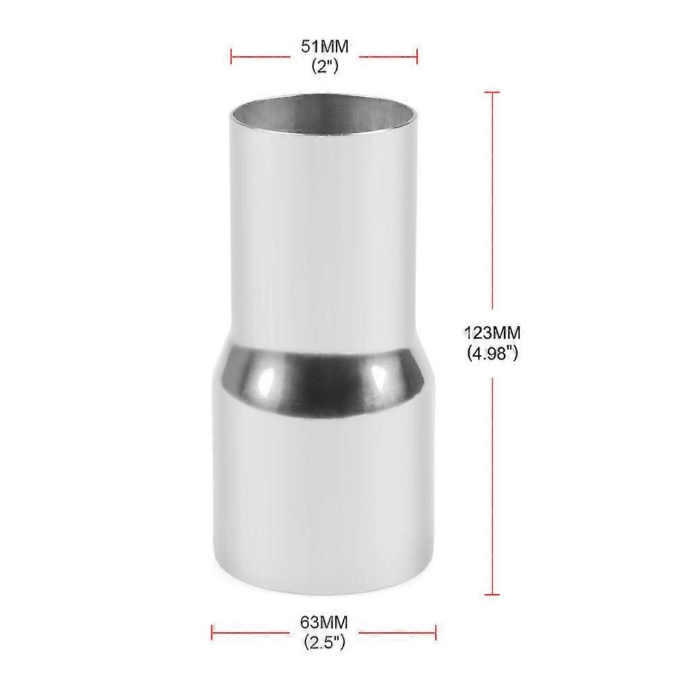 Universal Exhaust Pipe to Assembly Pipe Adapter Reducer Kit - 51MM-63MM (One Set)