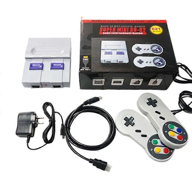 SUPER MINI NES Retro Classic Video Game Console TV Game Player Built-in 821 Games with Dual Gamepads