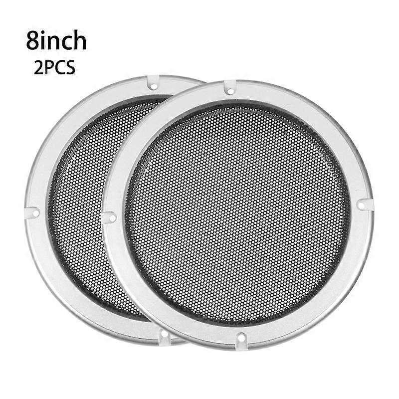 2Pcs Speakers Cover 2/3/4/5/6.5/8/10 inch Protective Mesh Plastic Frame Protective Grille Circle Speaker Accessori