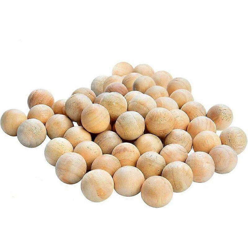 50 bolas de madera de cedro natural repelente de polillas