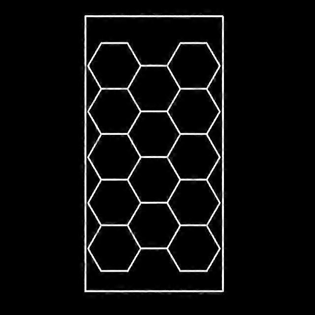Popular Easy Install Energy Saving Hexagon Honeycomb Garage Lighting for Workshop Gym Room Barber Shop Lamp Super Brightness