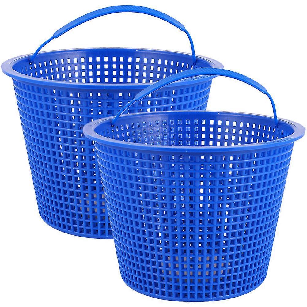 2pcs Portable Swimming Pool Leaves Filting Basket Anti Clogging Pool Basket Garbage Filter