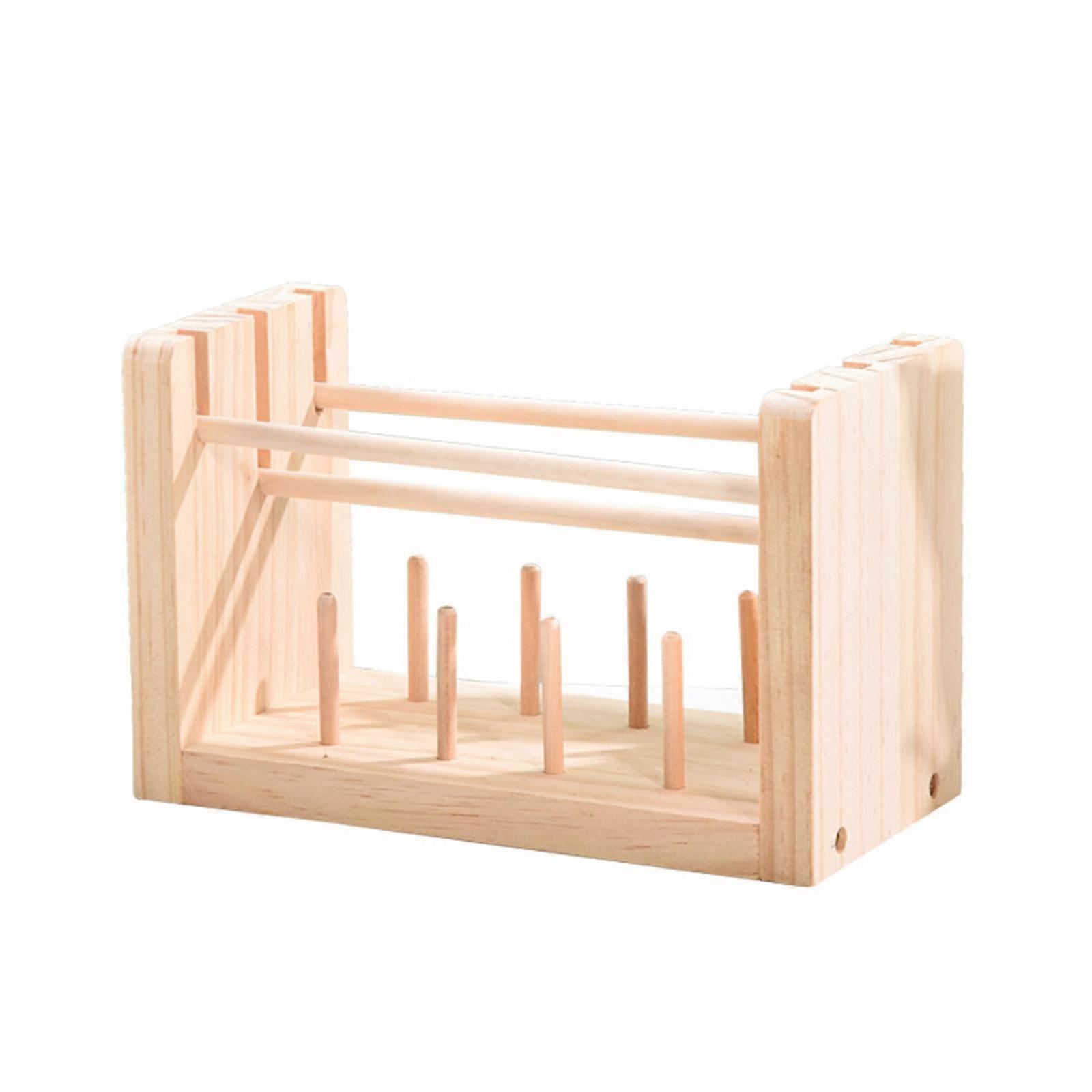Thread Rack Wood Thread Holder Thread Storage Rack Thread Spool Stand Sewing