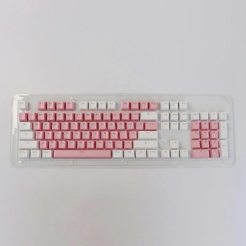 106 Keys Blue White Keycaps PBT Specials Keycap Backlit Two-Color Key Caps For MX Switch 61/87/104
