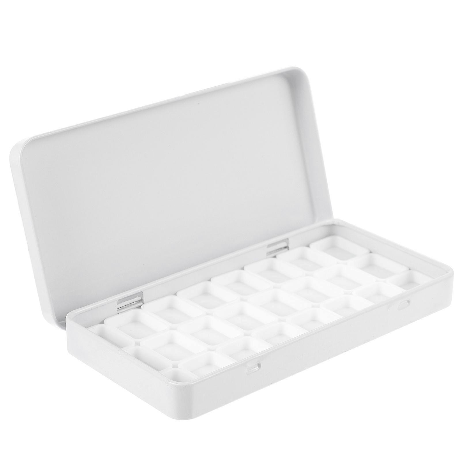 1 Set Empty Watercolor Tin Watercolor Sub-packing Pans Set Iron Storage Box