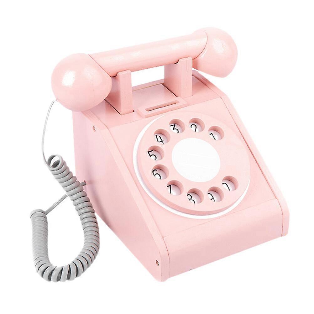 Træ Telefon Legetøj Legetøj Simuleret Telefon Legetøj