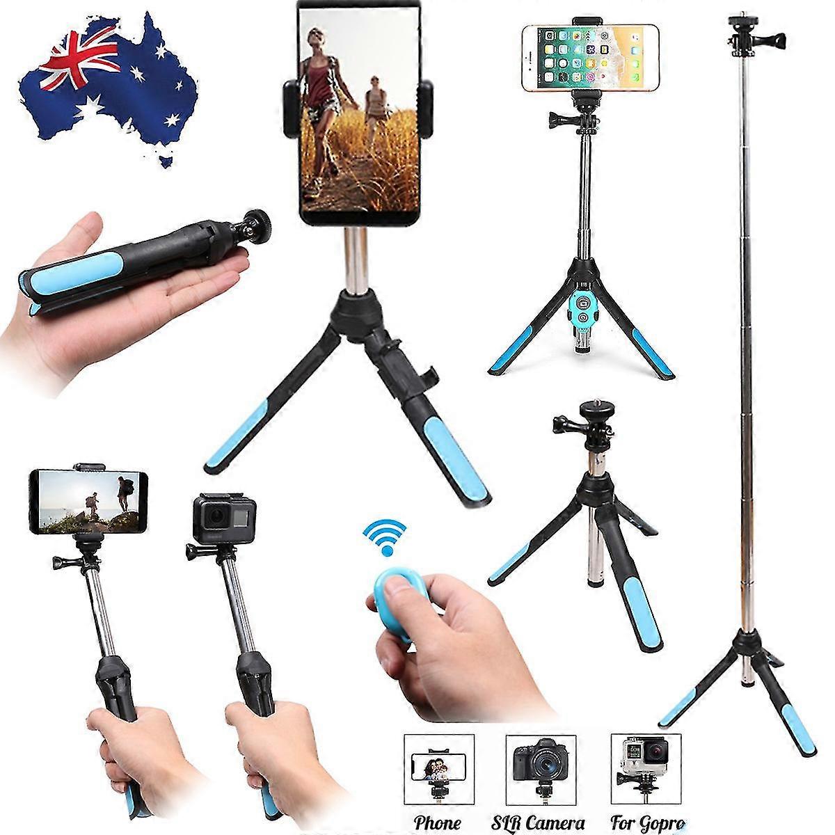 2022 Universal 3in1 Selfie Stick Tripod Bluetooth Mobile Stand With Remote