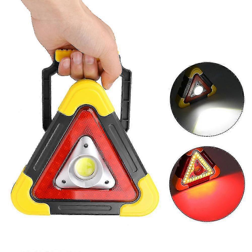 Triangle Emergency Light Solar Charging Car Floodlight Camping Light Outdoo