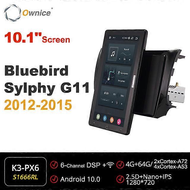 Tesla style PX6 Android 10 Car DVD Player Rotatable Navigation GPS Stereo Radio For Nissan Sentra Bluebird Sylphy G11 2012-2015