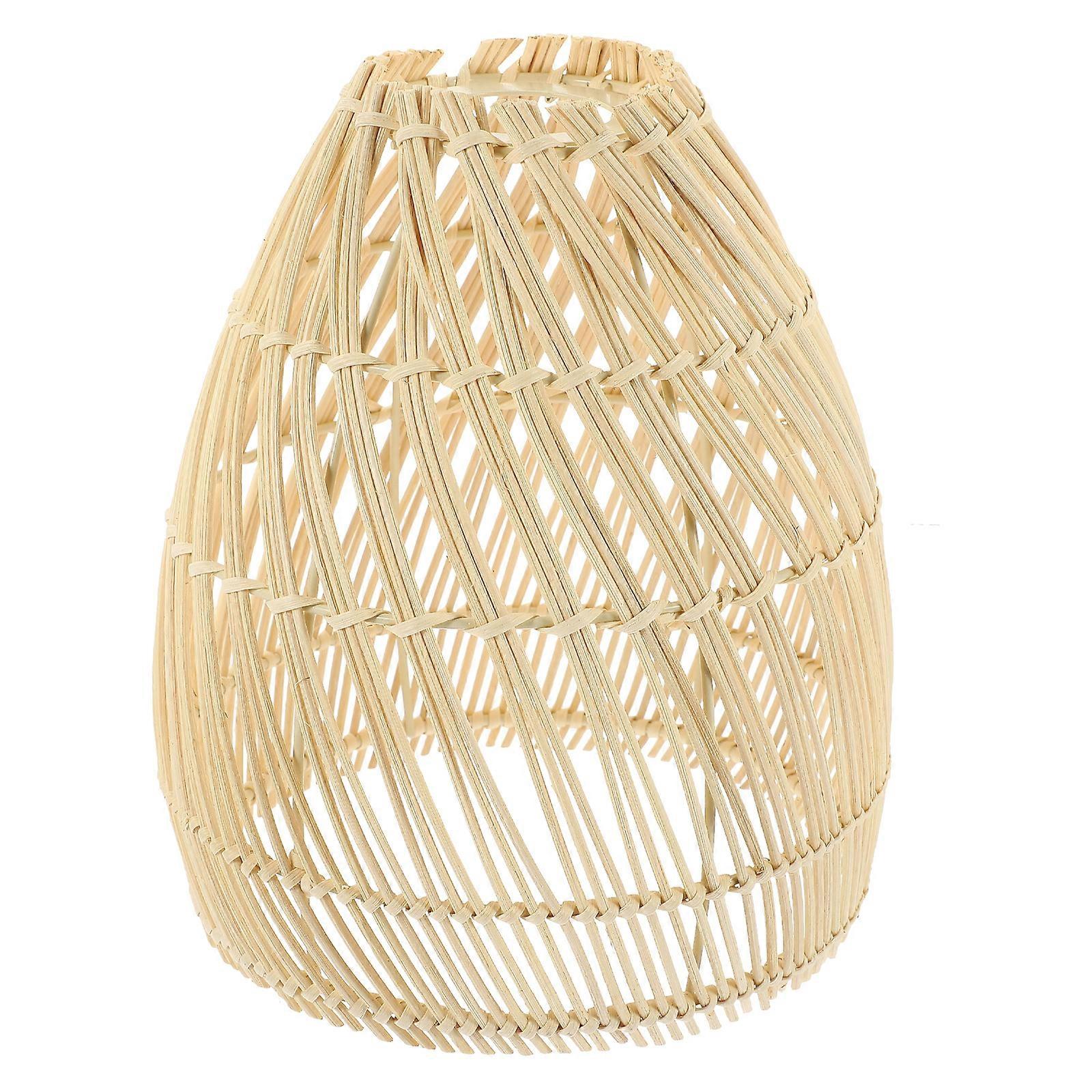 Rattan Woven Pendant Lamp Shade Hanging Lamp Shade Chandelier Lamp Shade Replacement