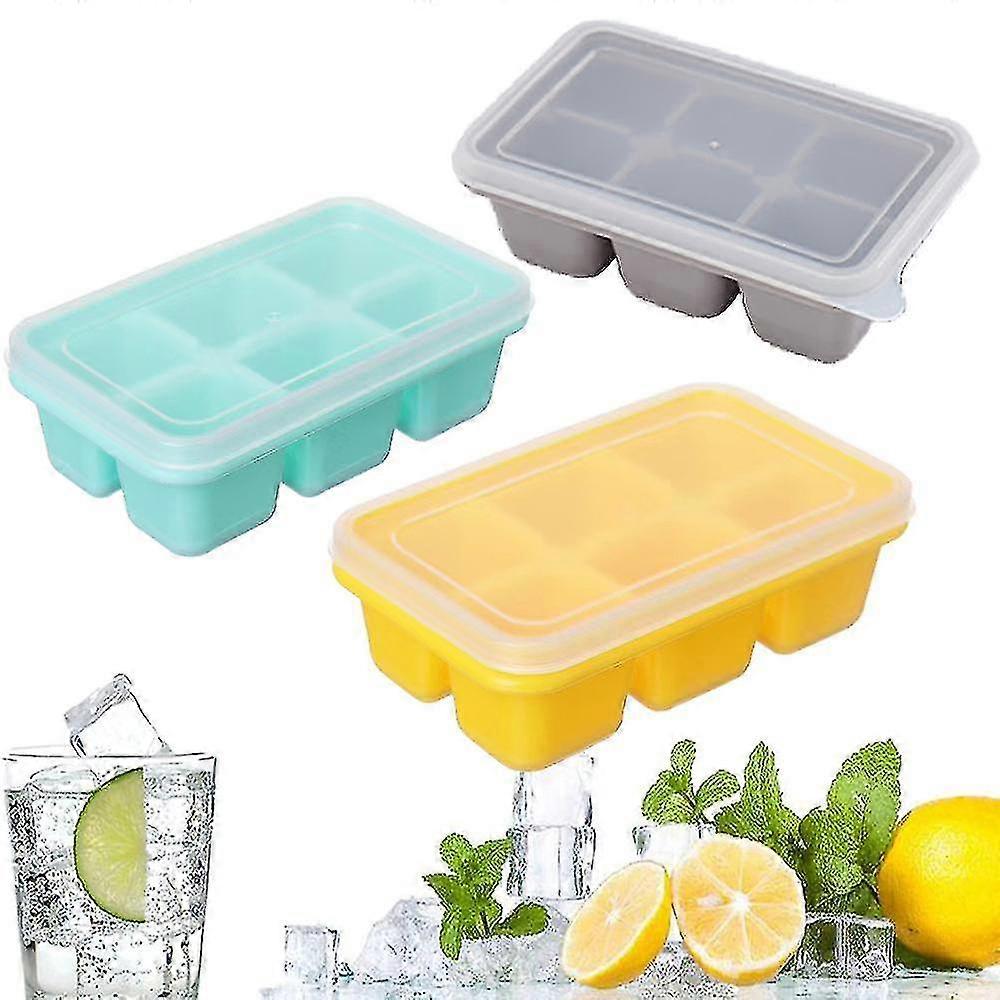 3 Pack Mini S With Lids, Easy Se Ice, Ice Cube Mold For Whiskey And Cocktails High Quality