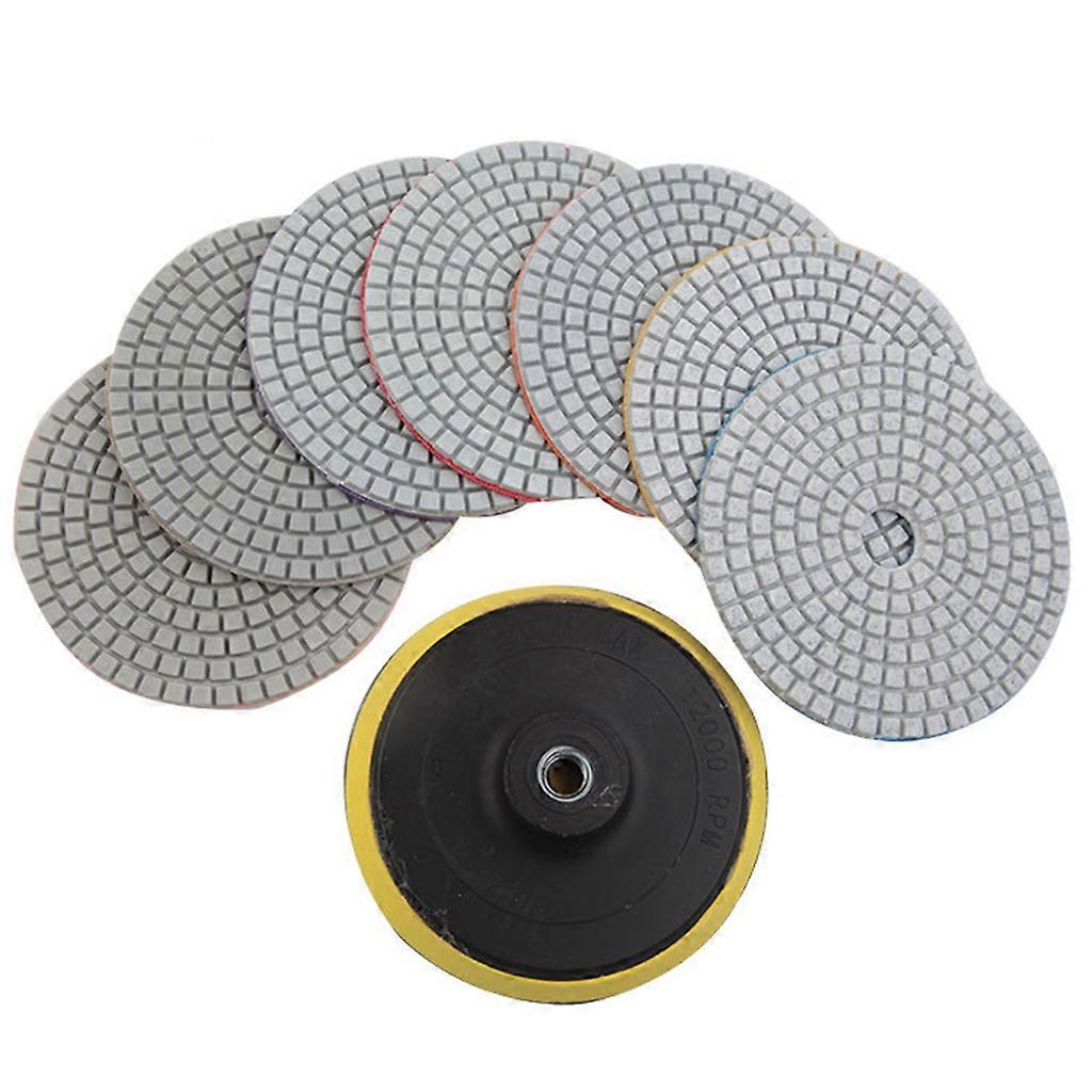 Granite Diamond Wet Polishing Pads Set Concrete Marble Stone Countertop Tile