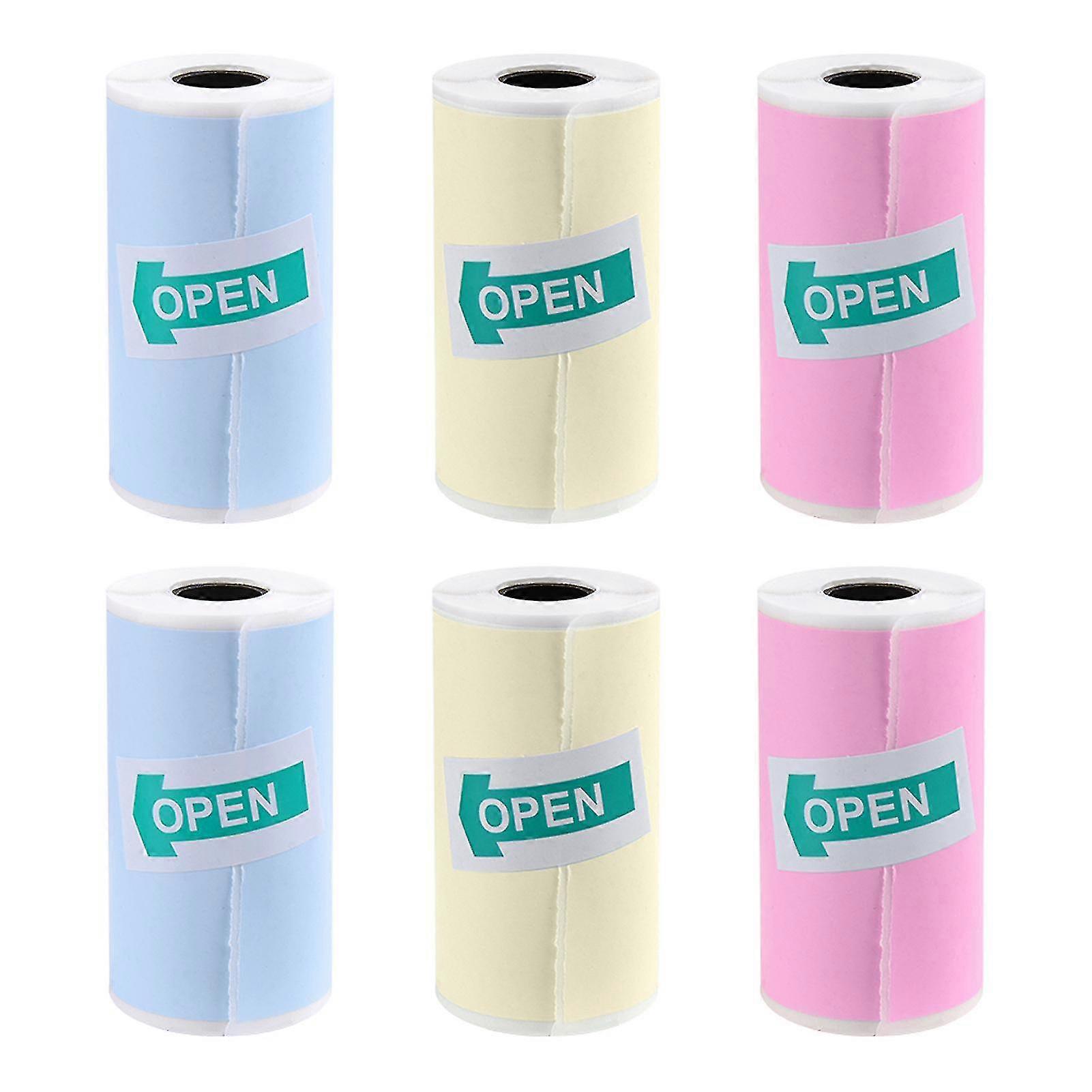 6rolls Multifunctional Memo Journal For Mini Printer