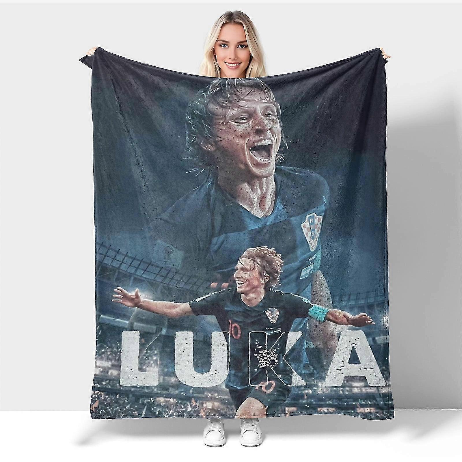 t1452 Blanket Luka Modri? Blanket X,Throw Blankets Flannel Sleep Cozy Lightweight UltraSoft Micro Blankets for Sofa T Blanket bn1452