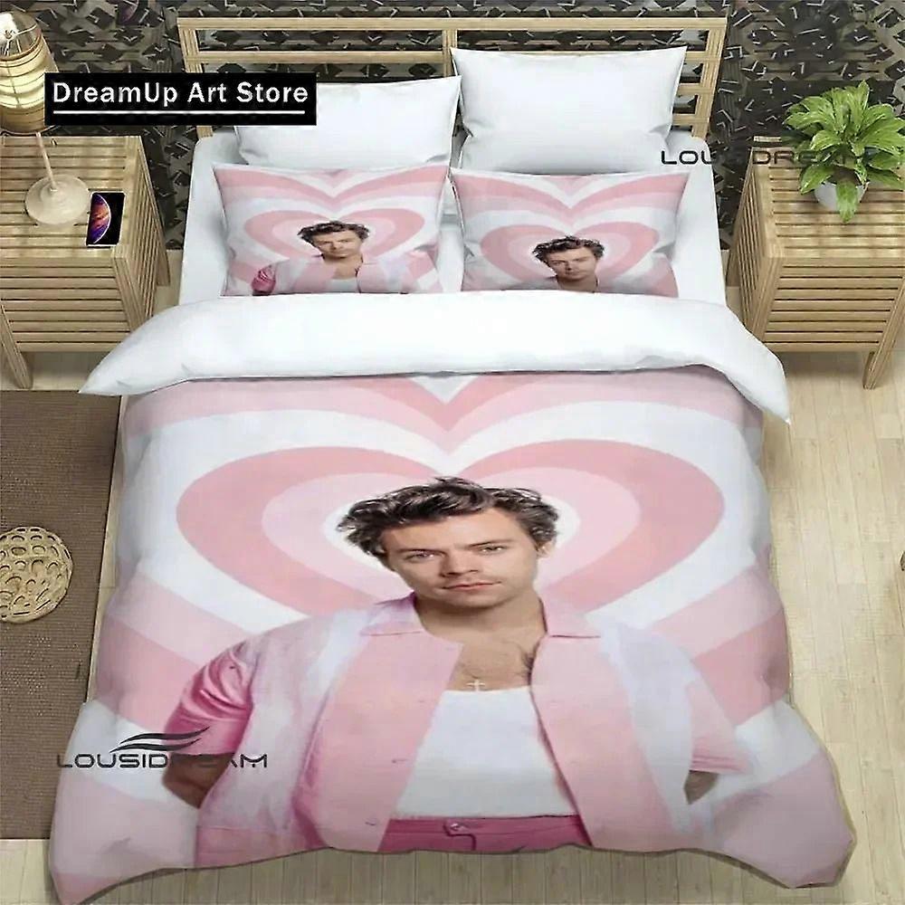 a3633 Lakan Singer H-Harry-Styles sängkläder set utsökt sängtillbehör set påslakan sängtäcke sängtäcke set sängkläder set lyx födelsedagspresent3-del B