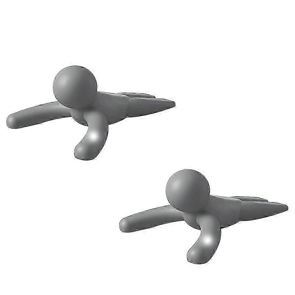 2 Pieces Gray Doorstop
