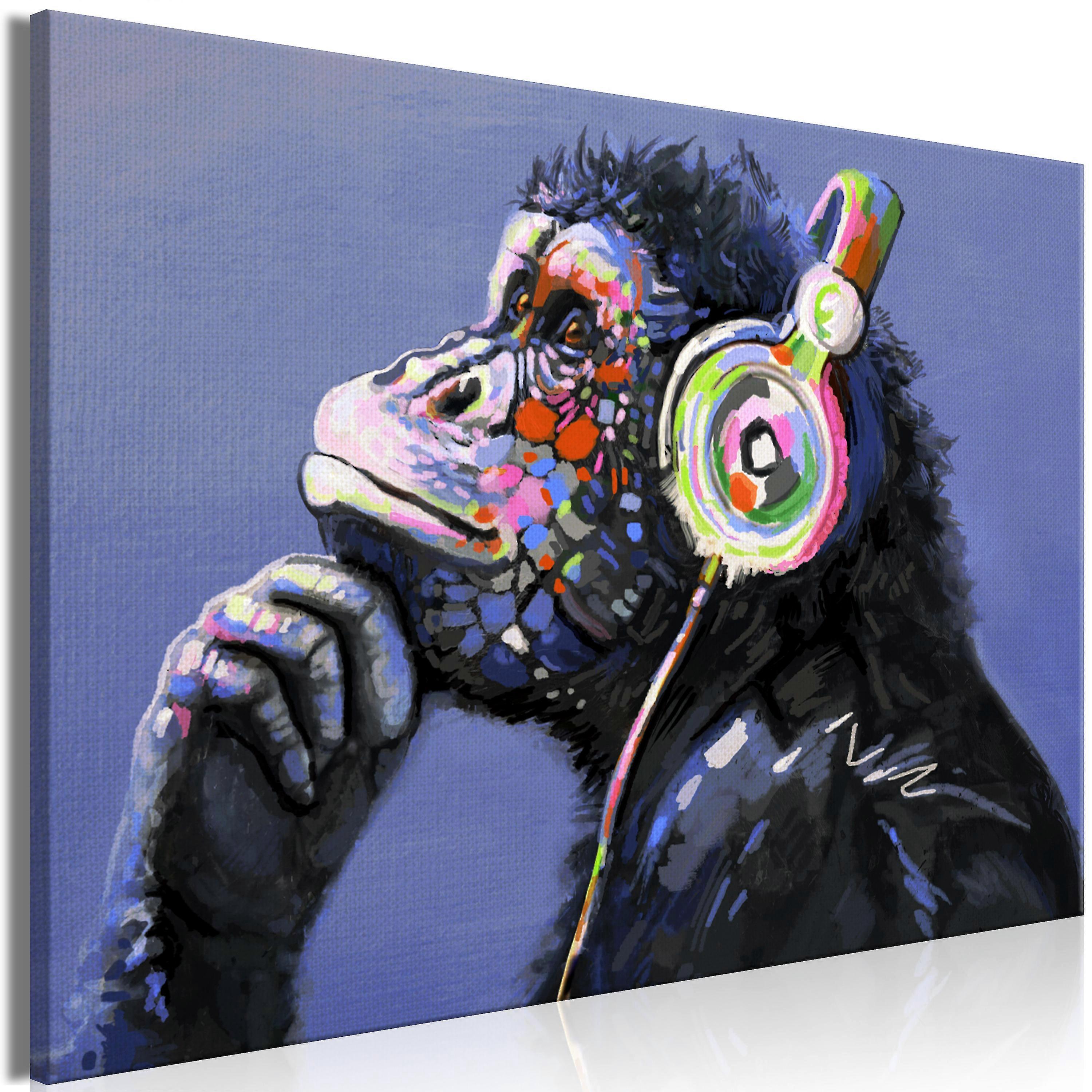 Canvas Print - Musical Monkey (1 Partie) Large
