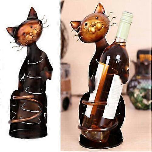 Cat Decor Wine Holder Viiniteline Wine Pull Holder Wine Cat
