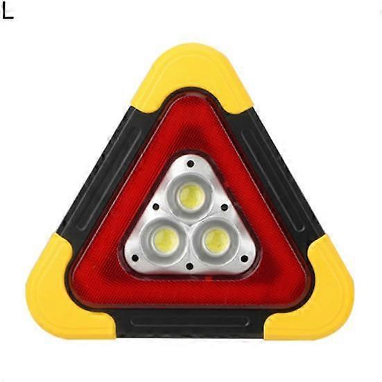 Multi-function Solar Rechargeable Car LED Triangle Warning Light Auto Work Lamp