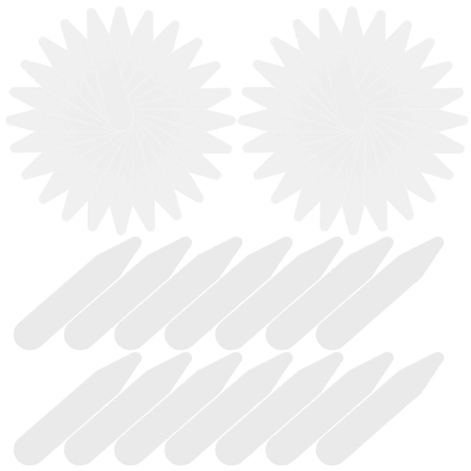 ياقة بلاستيكية يبقى قمصان فستان رجالي 100 قطعة أبيض فستان قميص طوق إدراج طوق رجالي يبقى العظام تقوية ياقة يدعم