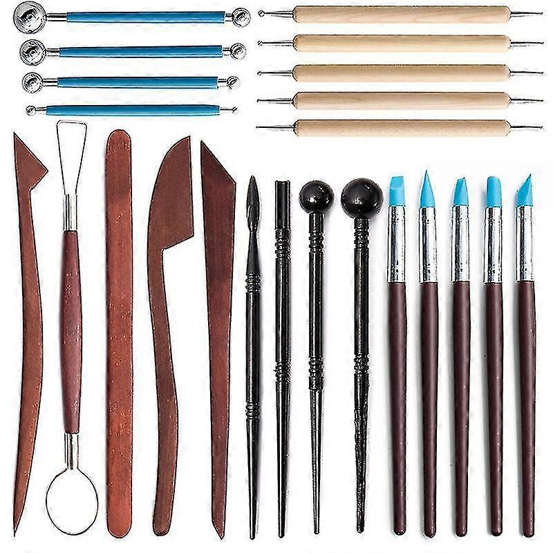 23pcs Carving Tools Pottery Polymer Clay Tools Complete Pottery Tools Set