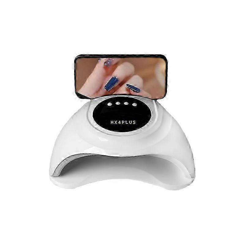 High-Power LED Nail Lamp with Mobile Phone Holder for Quick Drying