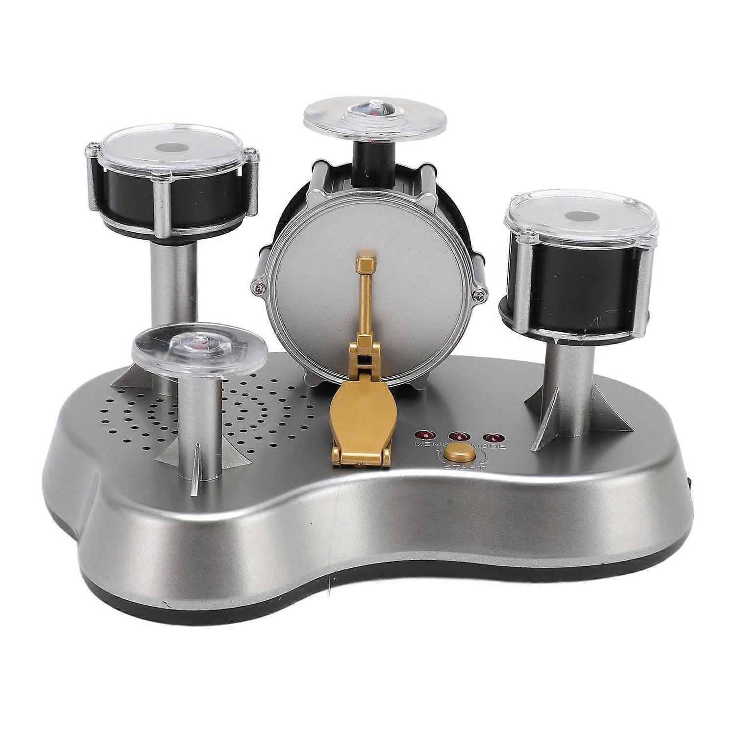 Mini Drum Set AAA Battery Powered Compact Stable Base Rich Details Finger Drum Set for Kids Collecti