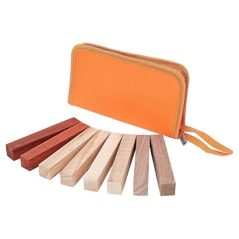8 Pcs 4 Colors Wood Block for Pen Making Cuboid Mixed Color 13.3x2.1x2.1cm 2pcs/color