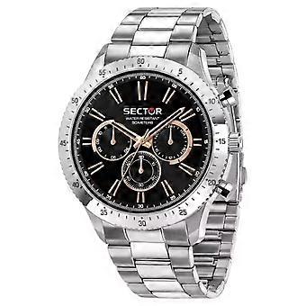 Montres Sector Montre analogique à quartz pour homme avec bracelet en acier inoxydable R3253578028