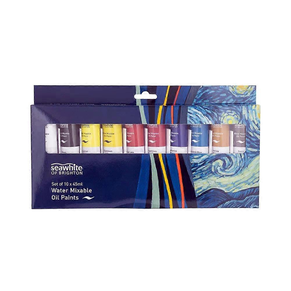 Seawhite of Brighton Water Mixable Oil Paint Set 10 x 45ml