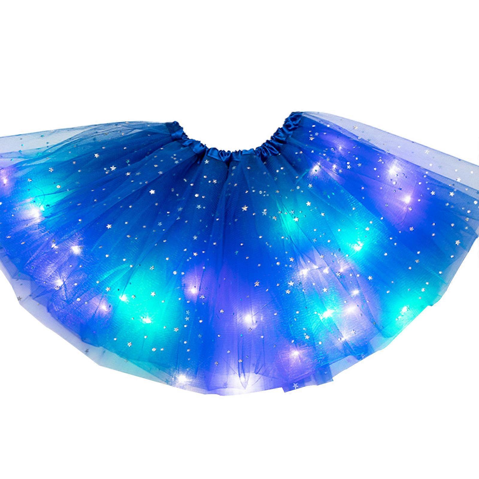 Shiny Black LED Sequin Ballet Tutu for Adults - One Size