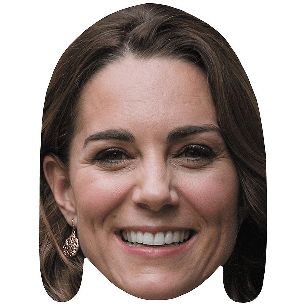 Kate Middleton (Smile) Celebrity Mask, Flat Card Face