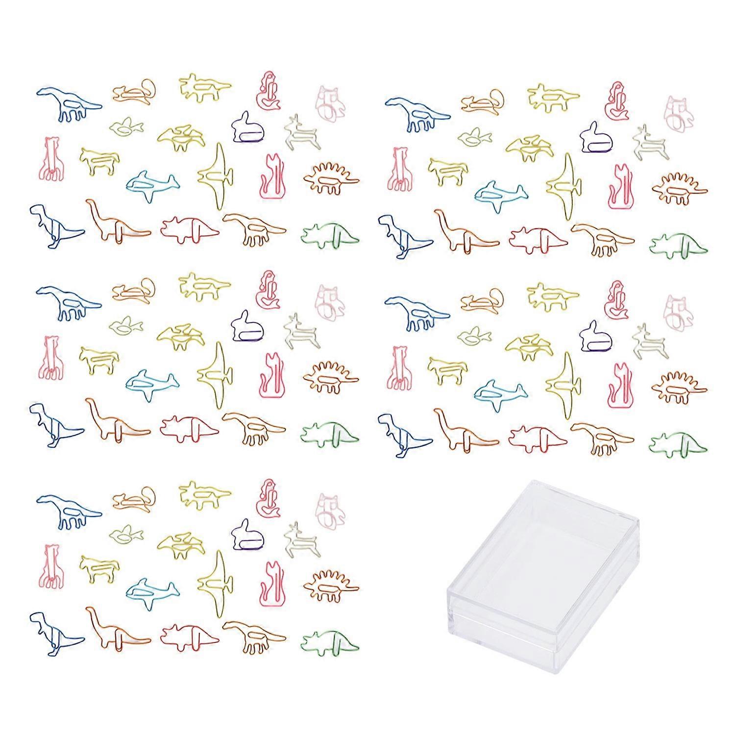 100pcs Colorful Paper Clips 20 Cute Shapes Stable Clamping Lightweight Paper Marking Clips for Scrap
