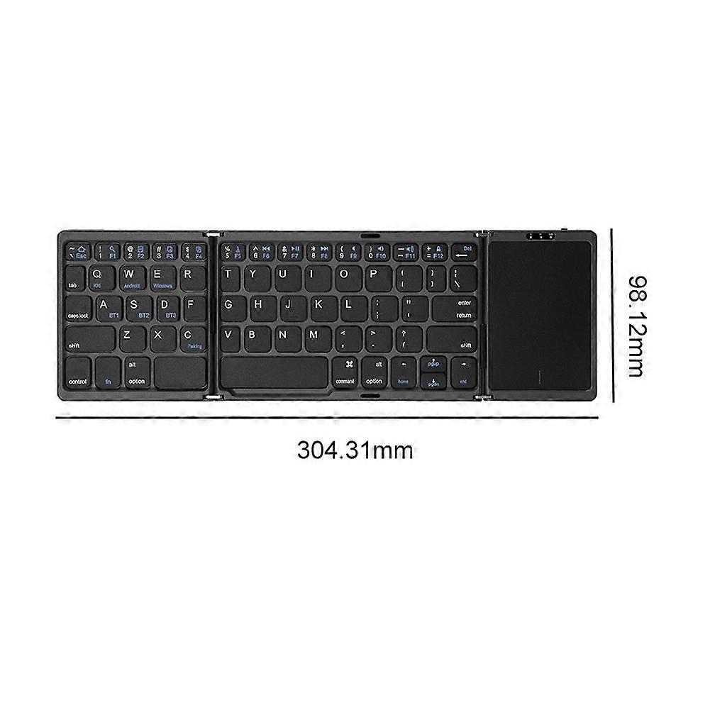 B033/B033 Plus/B089T Portable Mini Wireless Folding Keyboard With Touchpad Bluetooth Keypad for IOS Android Windows Tablet Phone