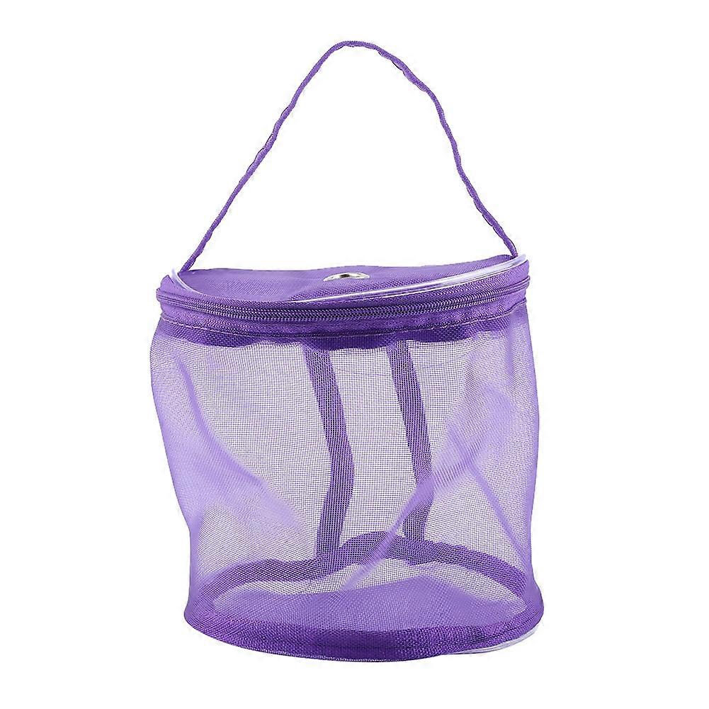 Portable Storage Bag, Cylindrical Mesh, Wool Yarn, Exquisite Container Bag