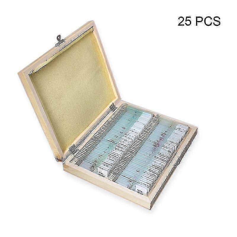 Microscope Slides 25/50/100 Pcs Kids Plastic Prepared Microscope Slides