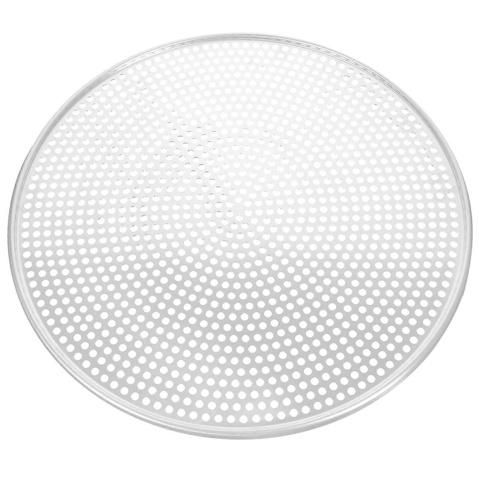 Runde Aluminium-Pizzaform mit Löchern Mesh-Pizza-Backbildschirm-Pizzablech