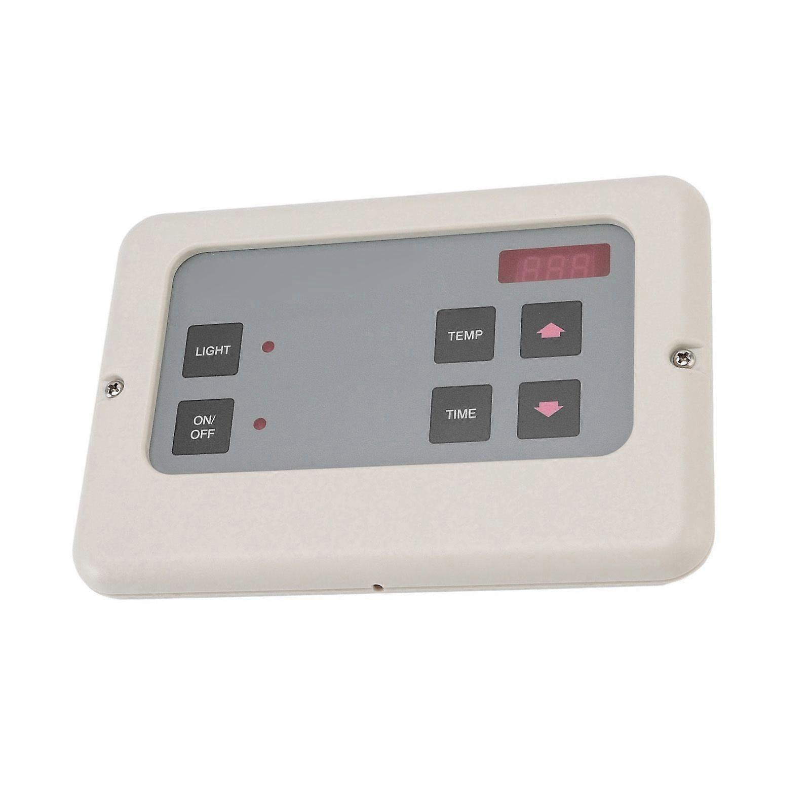 Sauna Room Temperature Controller Wall Mount Wet Steam Generator Controller for Household White
