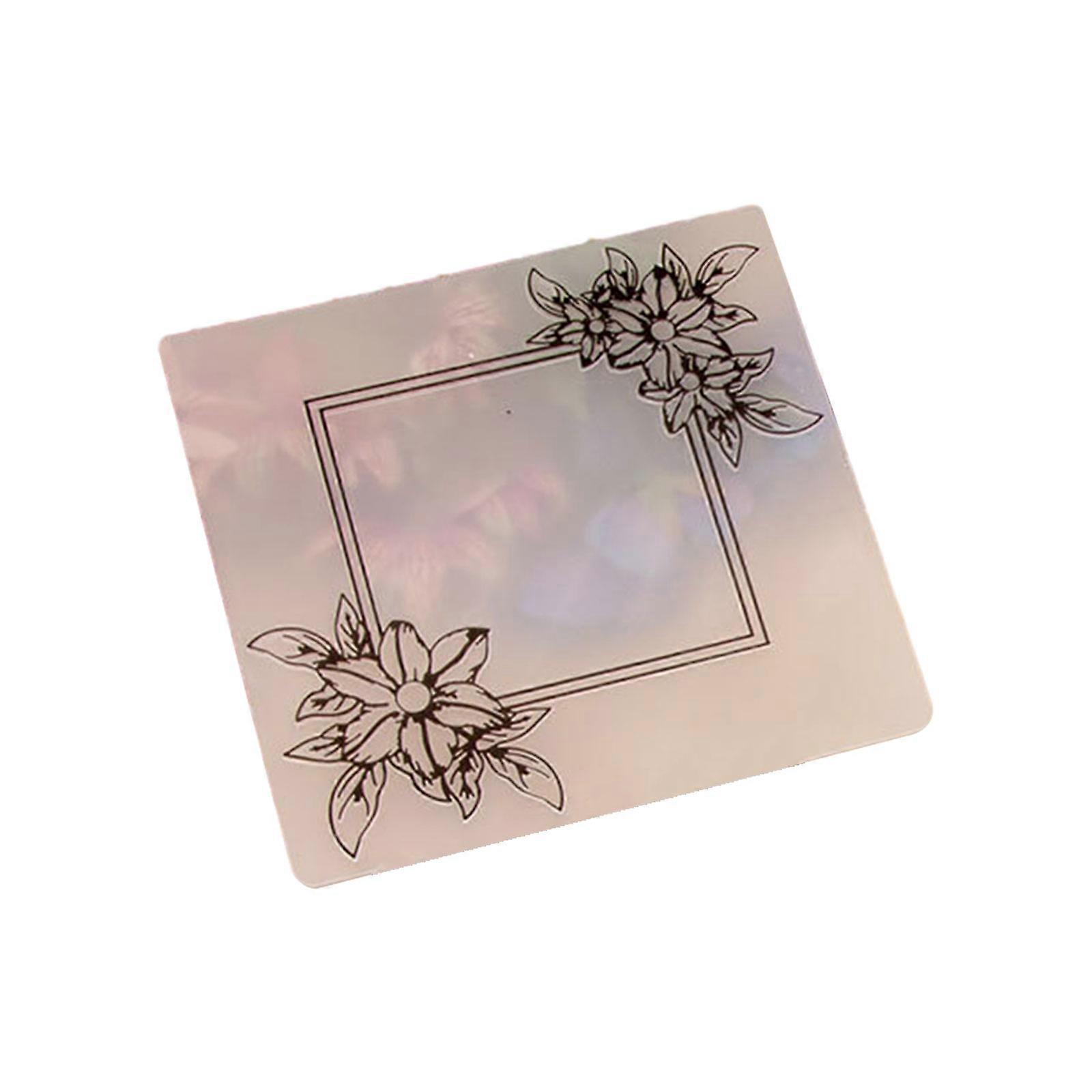 Flower Embossing Folder Stamp Stencil Embossed Mat Stencil Template DIY Scrapbooking Template for Card Making Album