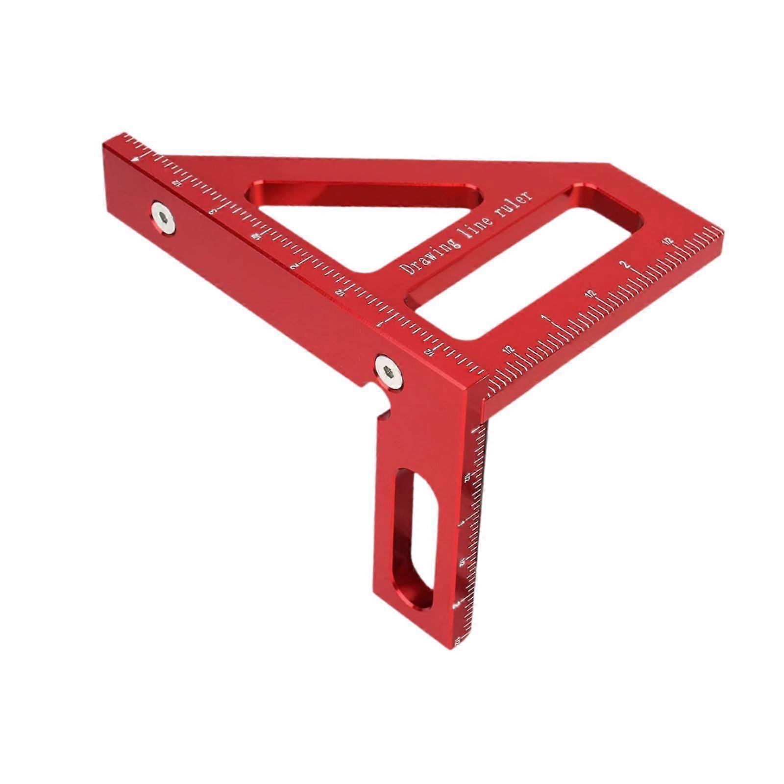Multi Angle Measuring Ruler 45/90 Degree Aluminum Alloy Measuring Ruler for