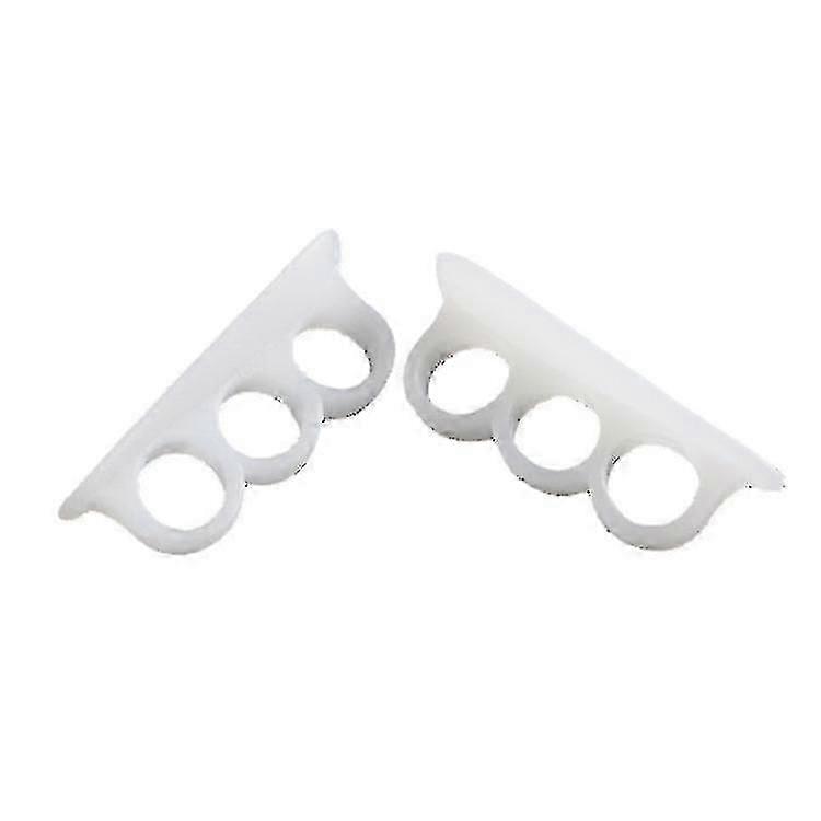 Hammer Toe Straightener And Orthotics - Soft Gel Splint Reduces Foot Pain And Prevents Overlap (6 Pieces, White)