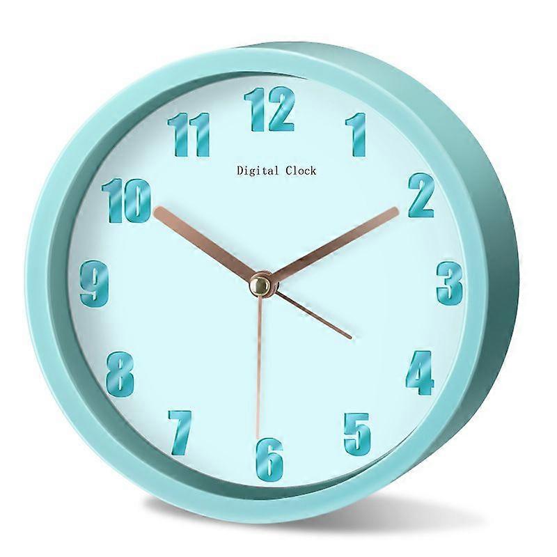 Simple solid color all-match alarm clock children's mute electronic clock bedside clock for students to get up artifact