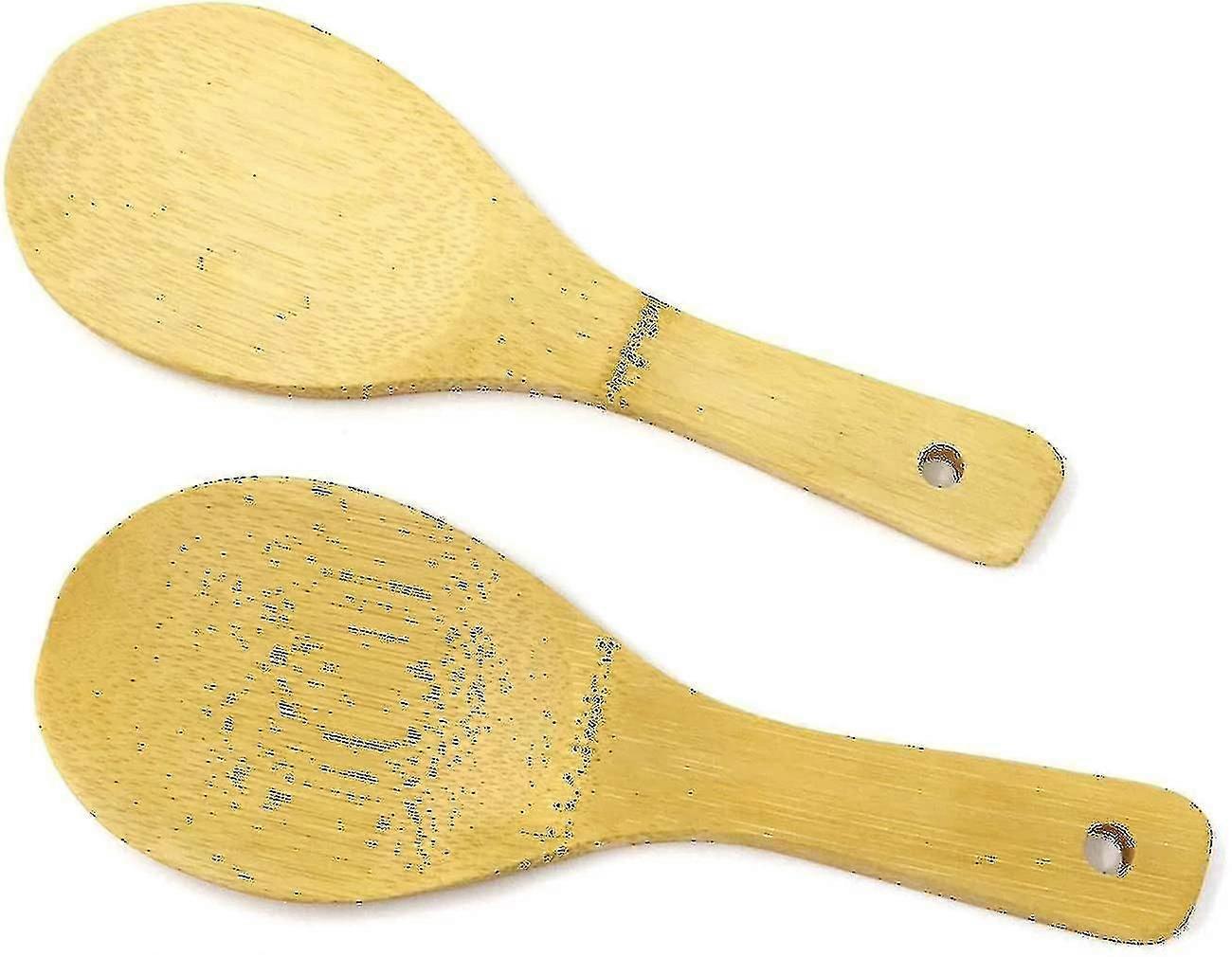 2pcs bambus ris scoops padler for kjøkken (20cm)