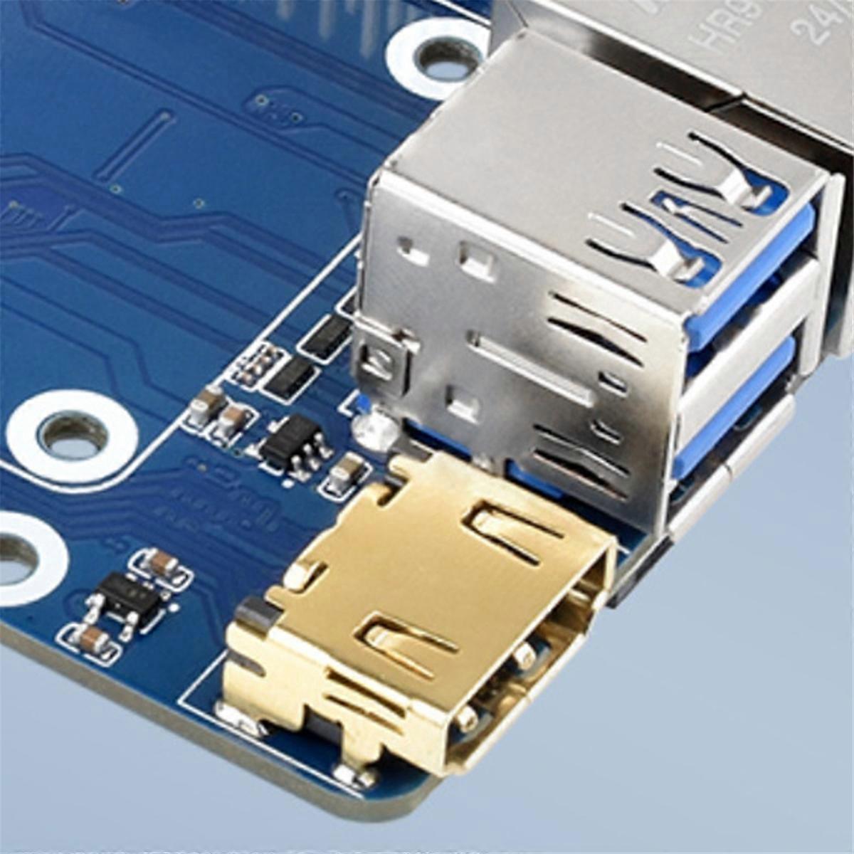 Mini Base Board for Compute Module5 JST- FAN USB -Compatible RJ45 Gigabit Ethernet M.2 Slot for CM