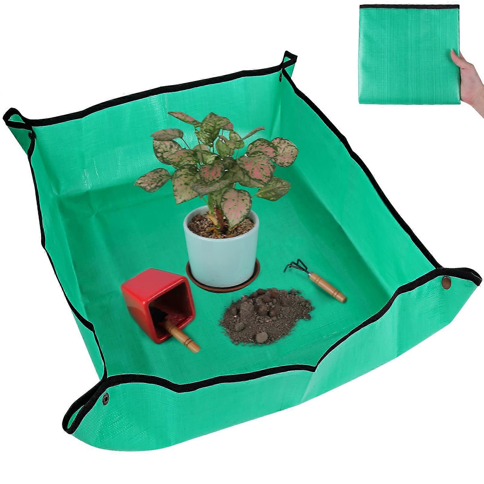 Indoor plant repotting mat