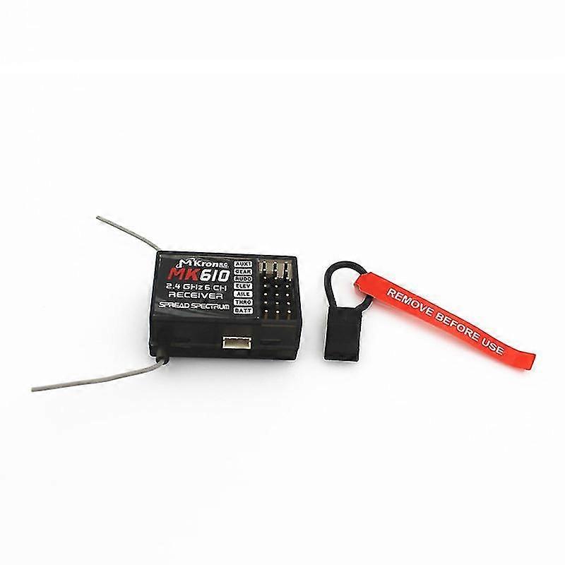 2.4GHz 6CH DSM2 MK610 RC Receiver Compatible AR6100 Receptor for Spektrum DX6i DX7 DX8 DX9 Transmitter JR DSX7 DSX9 Radio-Good